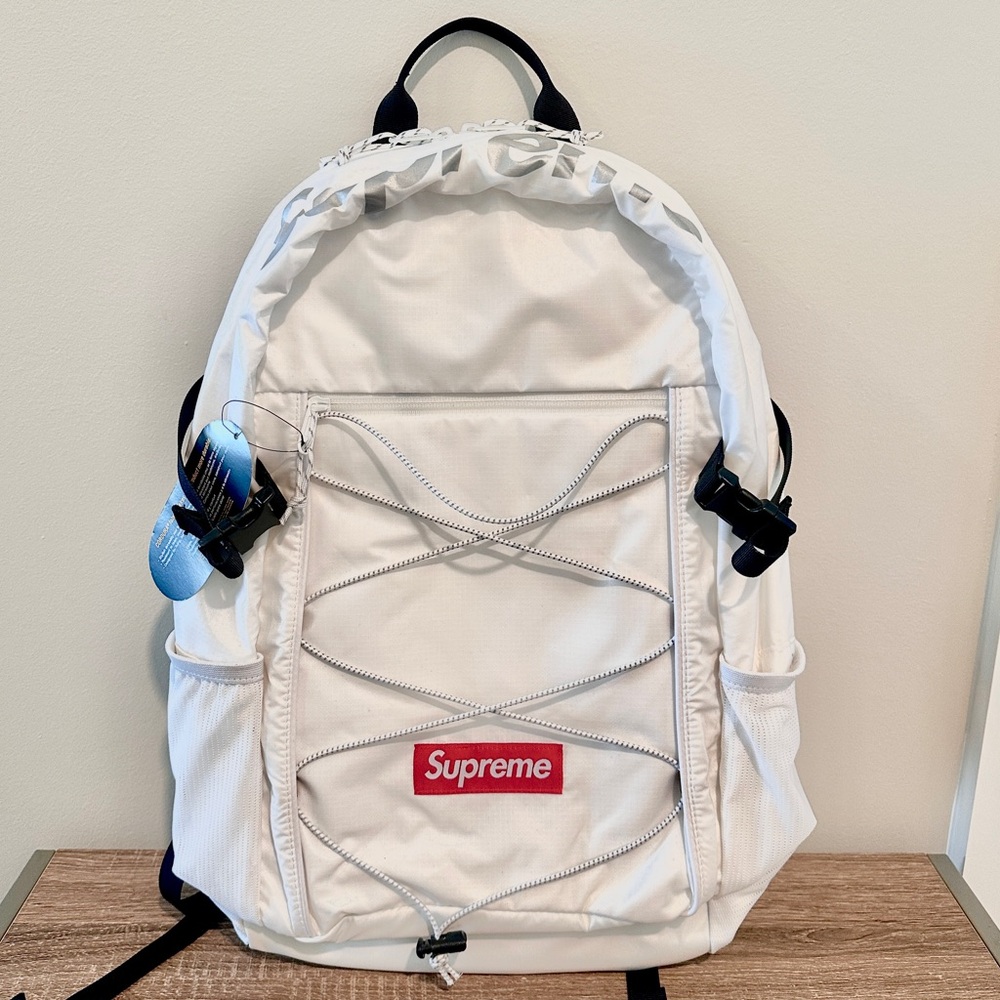 NWT Supreme white backpack